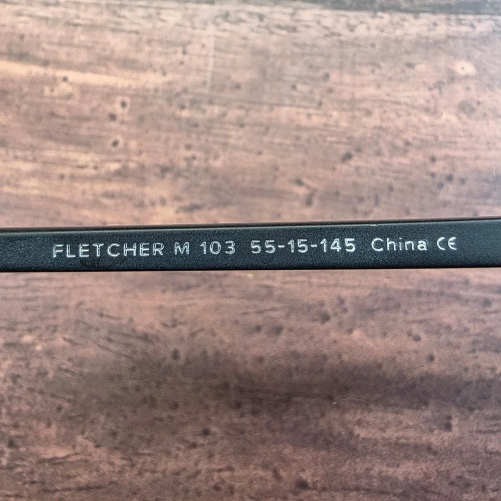 Warby Parker Fletcher M 103 Matte Black‎ Square Suglasses 55-15-145  FRAMES ONLY